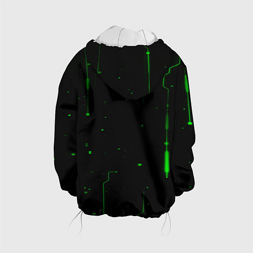 Детская куртка Neon Green Light / 3D-Белый – фото 2