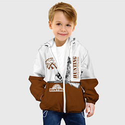 Куртка с капюшоном детская Охотничья Собака, цвет: 3D-белый — фото 2
