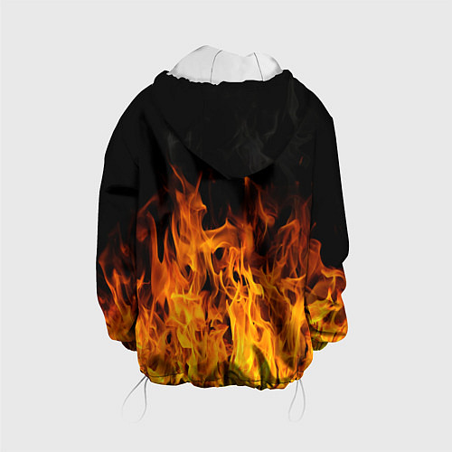 Детская куртка Lamborghini пламя огня / 3D-Белый – фото 2