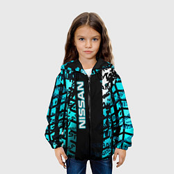 Куртка с капюшоном детская NISSAN супер авто, цвет: 3D-черный — фото 2