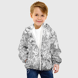 Куртка с капюшоном детская Раскрась - одежду, цвет: 3D-белый — фото 2