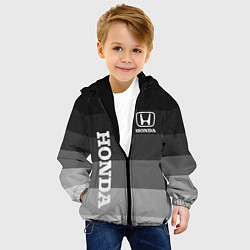 Куртка с капюшоном детская Honda Хонда, цвет: 3D-черный — фото 2