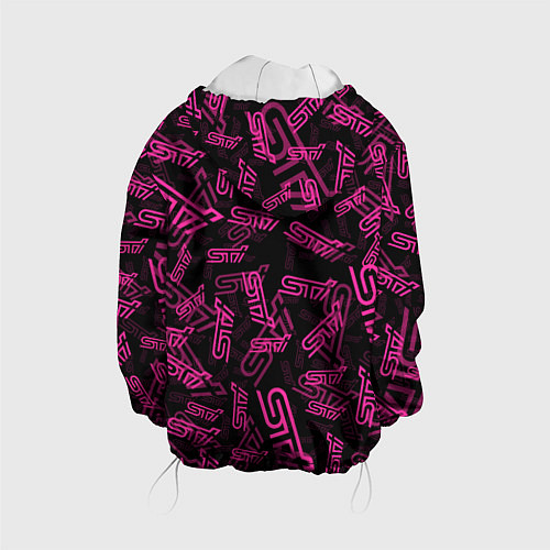 Детская куртка SUBARU STI PATTERN / 3D-Белый – фото 2