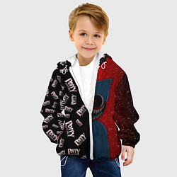 Куртка с капюшоном детская Poppy Playtime Half Pattern Half Face, цвет: 3D-белый — фото 2