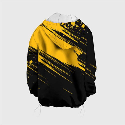 Детская куртка Black and yellow grunge / 3D-Белый – фото 2