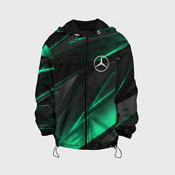 Куртка с капюшоном детская MERCEDES-BENZ AMG NEON STRIPES PETRONAS, цвет: 3D-черный