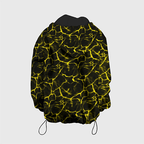 Детская куртка Yellow Ripple Желтая Рябь / 3D-Черный – фото 2