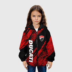 Куртка с капюшоном детская DUCATI MOTO SPORT, цвет: 3D-черный — фото 2