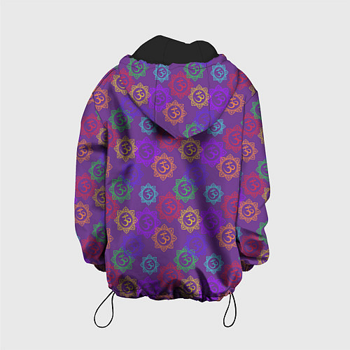 Детская куртка Мантра ОМ - Аум / 3D-Черный – фото 2