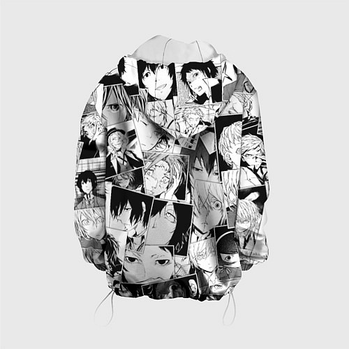 Детская куртка Bungo Stray Dogs pattern / 3D-Белый – фото 2