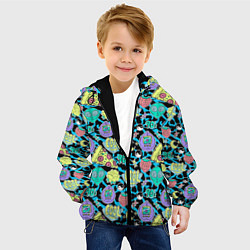 Куртка с капюшоном детская Nostalgia 90е, цвет: 3D-черный — фото 2