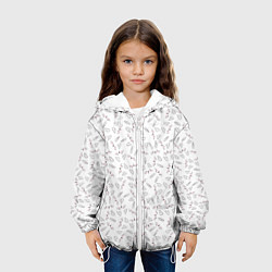 Куртка с капюшоном детская Зайцы и уши, цвет: 3D-белый — фото 2