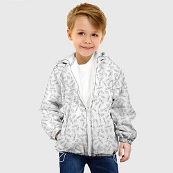 Куртка с капюшоном детская Зайцы и уши, цвет: 3D-белый — фото 2