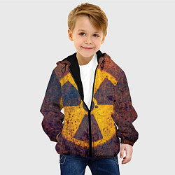 Куртка с капюшоном детская Радиактивно!, цвет: 3D-черный — фото 2