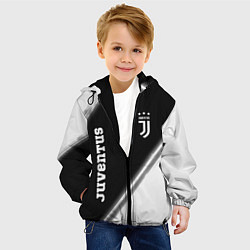 Куртка с капюшоном детская ЮВЕНТУС Juventus Краска, цвет: 3D-черный — фото 2