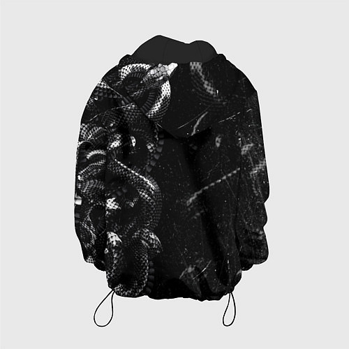 Детская куртка Змеиный Паттерн Snake Black / 3D-Черный – фото 2