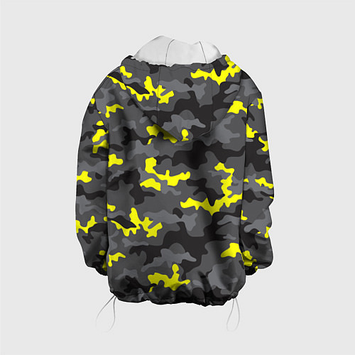 Детская куртка Камуфляж Серо-Чёрный / 3D-Белый – фото 2