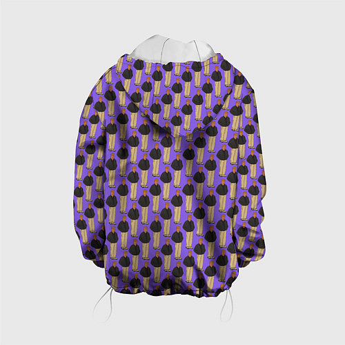 Детская куртка Свидетель из Фрязино фиолетовый / 3D-Белый – фото 2