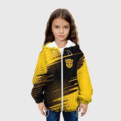 Куртка с капюшоном детская Bumblebee Бамблби, цвет: 3D-белый — фото 2