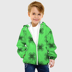 Куртка с капюшоном детская АБСТРАКТНАЯ ПРИЗМА, цвет: 3D-белый — фото 2