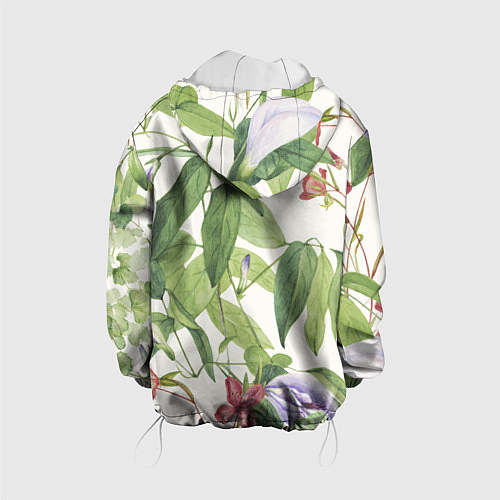 Детская куртка Цветы Нежная Листва / 3D-Белый – фото 2