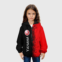 Куртка с капюшоном детская YAMAHA Yamaha - Спрей, цвет: 3D-черный — фото 2