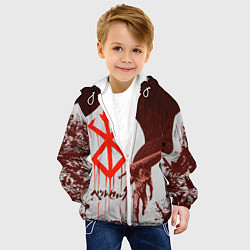 Куртка с капюшоном детская БЕРСЕРК РУБАКА, цвет: 3D-белый — фото 2