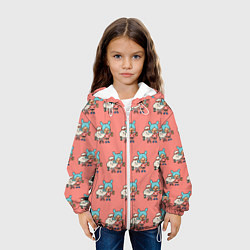 Куртка с капюшоном детская Toca Boca орнамент, цвет: 3D-белый — фото 2