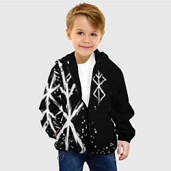 Куртка с капюшоном детская КЛЕЙМО ЖЕРТВЫ - БЕРСЕРК, цвет: 3D-черный — фото 2