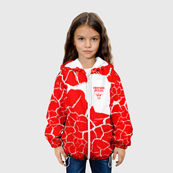 Куртка с капюшоном детская CHICAGO BULLS ЧИКАГО БУЛЛС ТРЕЩИНЫ, цвет: 3D-белый — фото 2