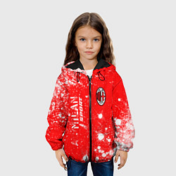 Куртка с капюшоном детская AC MILAN AC Milan Sport Арт, цвет: 3D-черный — фото 2
