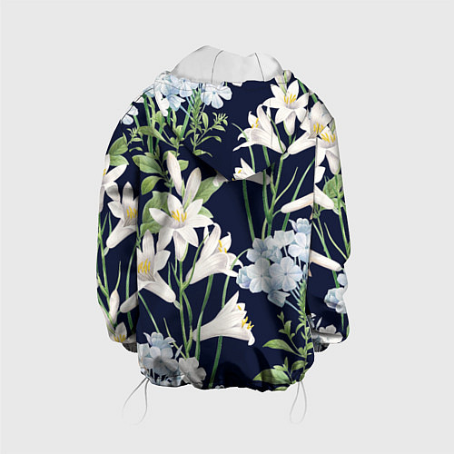 Детская куртка Цветы Белые Лилии В Саду / 3D-Белый – фото 2