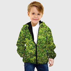 Куртка с капюшоном детская Камуфляж Дубки, цвет: 3D-черный — фото 2