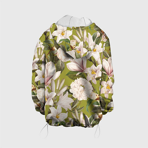 Детская куртка Цветы Лилии и Астры / 3D-Белый – фото 2