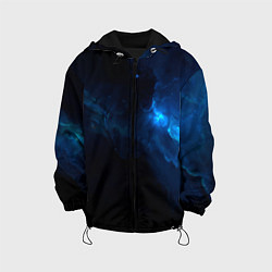 Куртка с капюшоном детская Звезды сквозь облака, цвет: 3D-черный