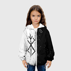 Куртка с капюшоном детская КЛЕЙМО ЖЕРТВЫ ЧБ БЕРСЕРК, цвет: 3D-белый — фото 2