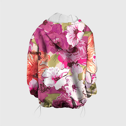 Детская куртка Красочный цветочный паттерн Лето Fashion trend 202 / 3D-Белый – фото 2