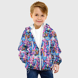 Куртка с капюшоном детская POPPY PLAYTIME HAGGY WAGGY AND KISSY MISSY LOVE, цвет: 3D-белый — фото 2