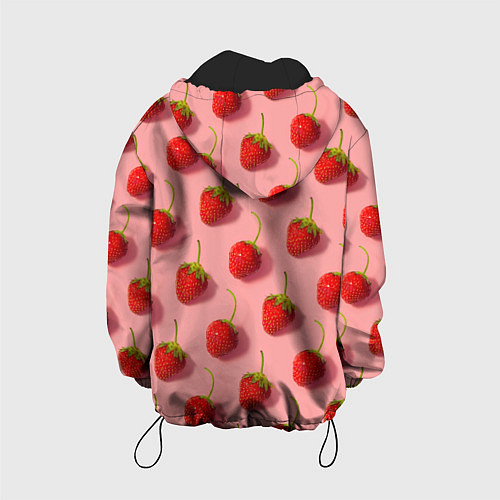 Детская куртка Strawberry Pattern / 3D-Черный – фото 2