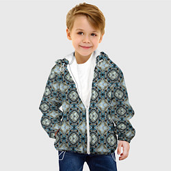 Куртка с капюшоном детская Калейдоскоп Geometry, цвет: 3D-белый — фото 2