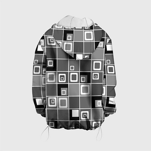 Детская куртка Geometric shapes черно-белый / 3D-Белый – фото 2