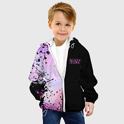 Куртка с капюшоном детская BLACKPINK HALF COLORS, цвет: 3D-белый — фото 2