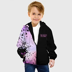 Куртка с капюшоном детская BLACKPINK HALF COLORS, цвет: 3D-черный — фото 2