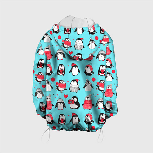 Детская куртка PENGUINS ON THE POSITIVE / 3D-Белый – фото 2