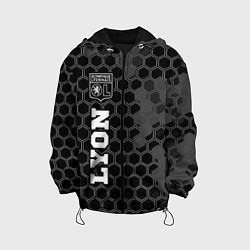 Куртка с капюшоном детская Lyon Sport на темном фоне FS, цвет: 3D-черный