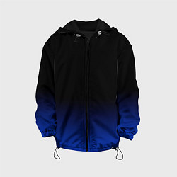 Детская куртка Черный с синим градиент