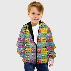 Куртка с капюшоном детская Игра Сuphead, цвет: 3D-черный — фото 2