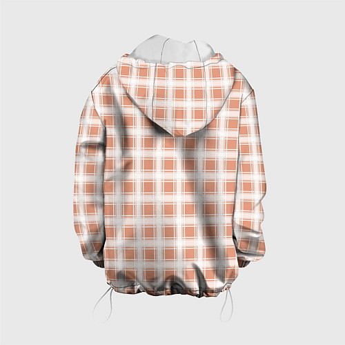 Детская куртка Light beige plaid fashionable checkered pattern / 3D-Белый – фото 2