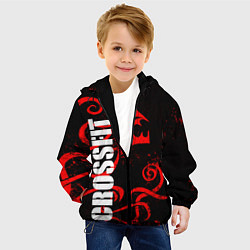 Куртка с капюшоном детская Кроссфит : дракон, цвет: 3D-черный — фото 2