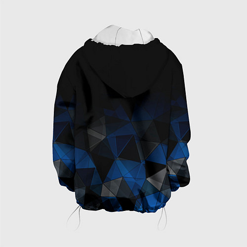 Детская куртка Черно-синий геометрический / 3D-Белый – фото 2